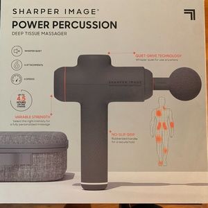 Sharper Image Powerboost Deep-Tissue Professional Percussion Massager